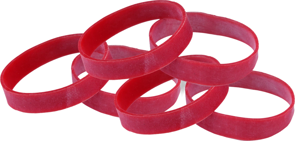Rote Gummibänder
