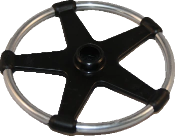 Tourenteller Ø 120 mm (Stahlring), Paar
