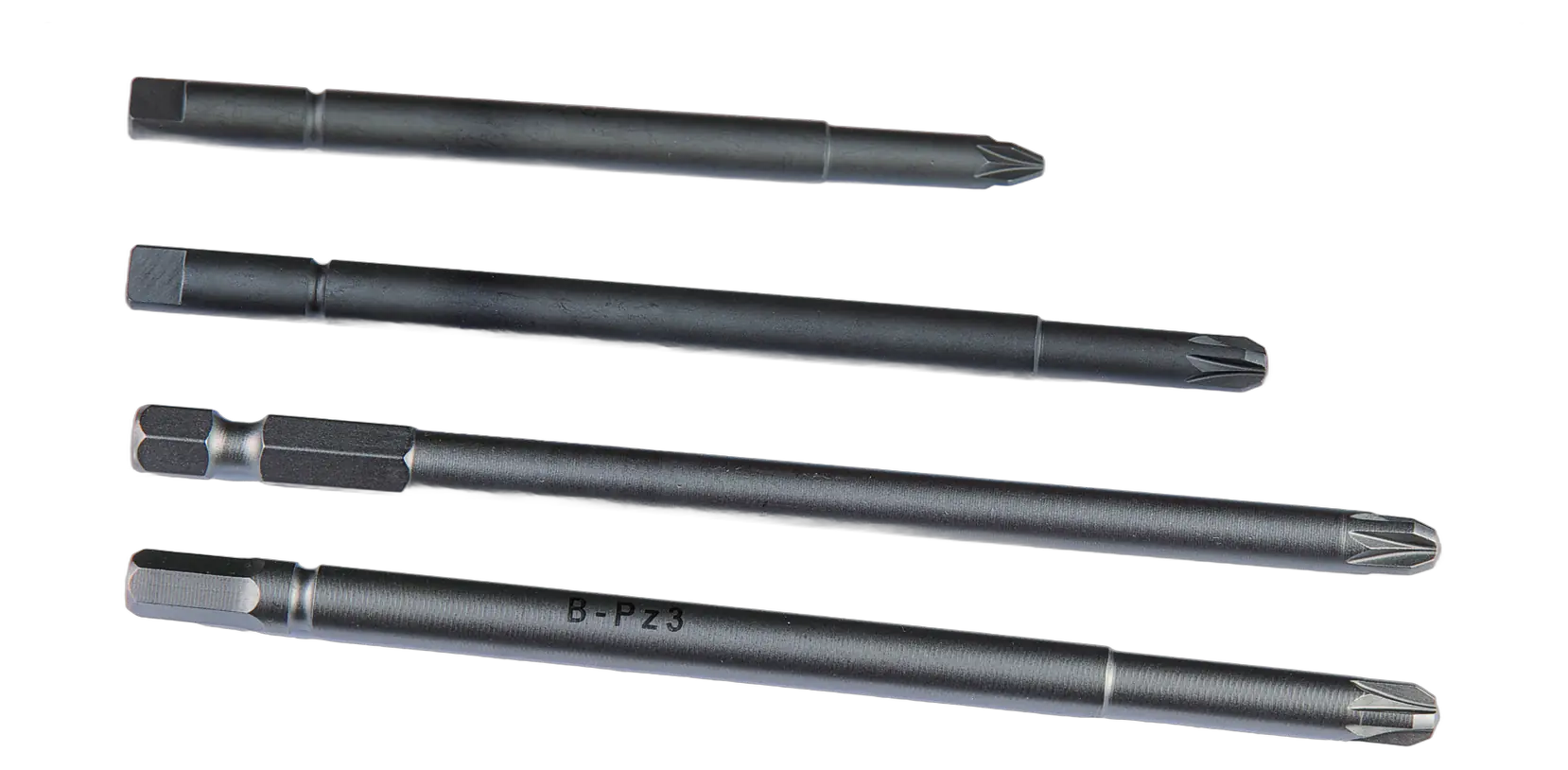 Embouts longs (PZ3, PZ2, Torx)